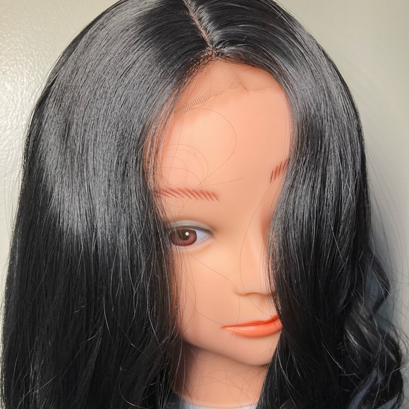 Black Natural Wavy Lace Front Wig